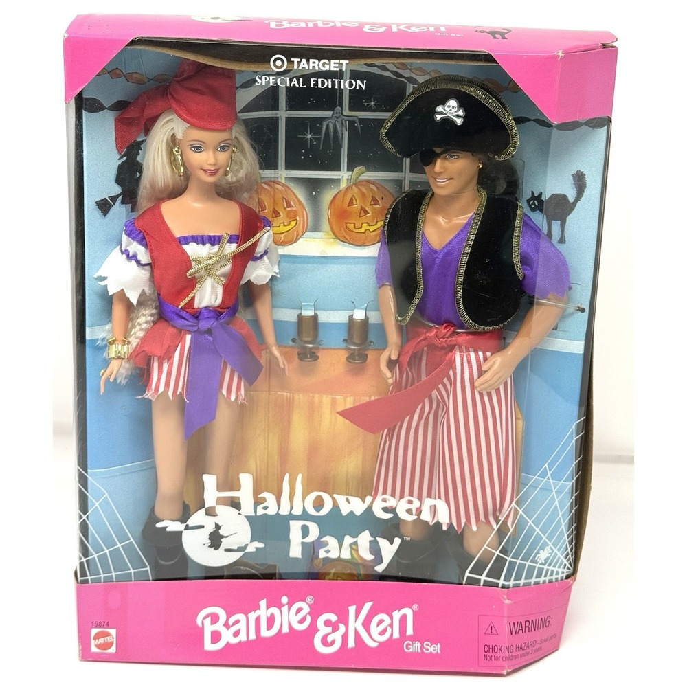 1998 Barbie Ken Halloween Party Pirate Dolls Target Special Edition #19874 NRFB